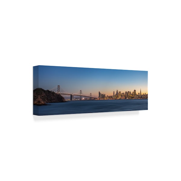 Fegari 'San Francisco City' Canvas Art,8x24